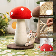 Rascador de Seta para Gatos Grandes en Sisal Natural
